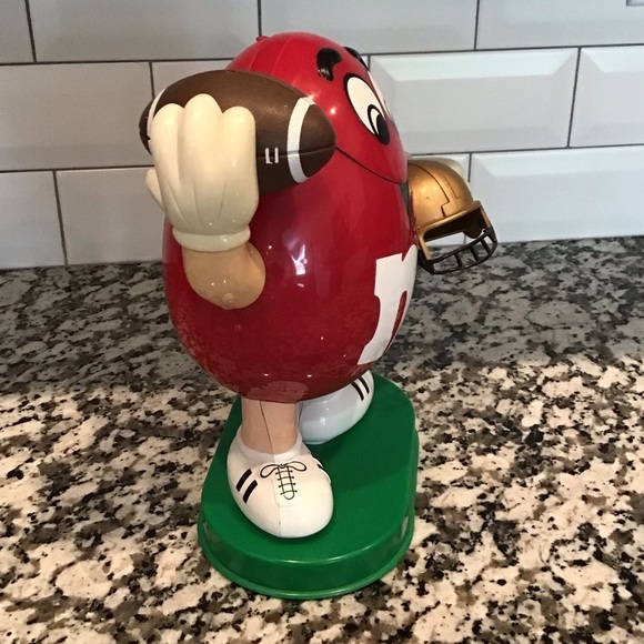 Limited Edition M & M Football Candy Dispenser Vintage - Picture 2 of 6